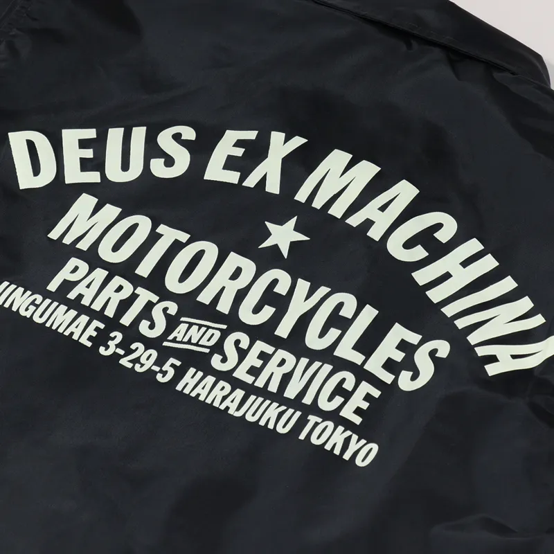 Deus Ex Machina Tokyo Coach Jacket Black-6