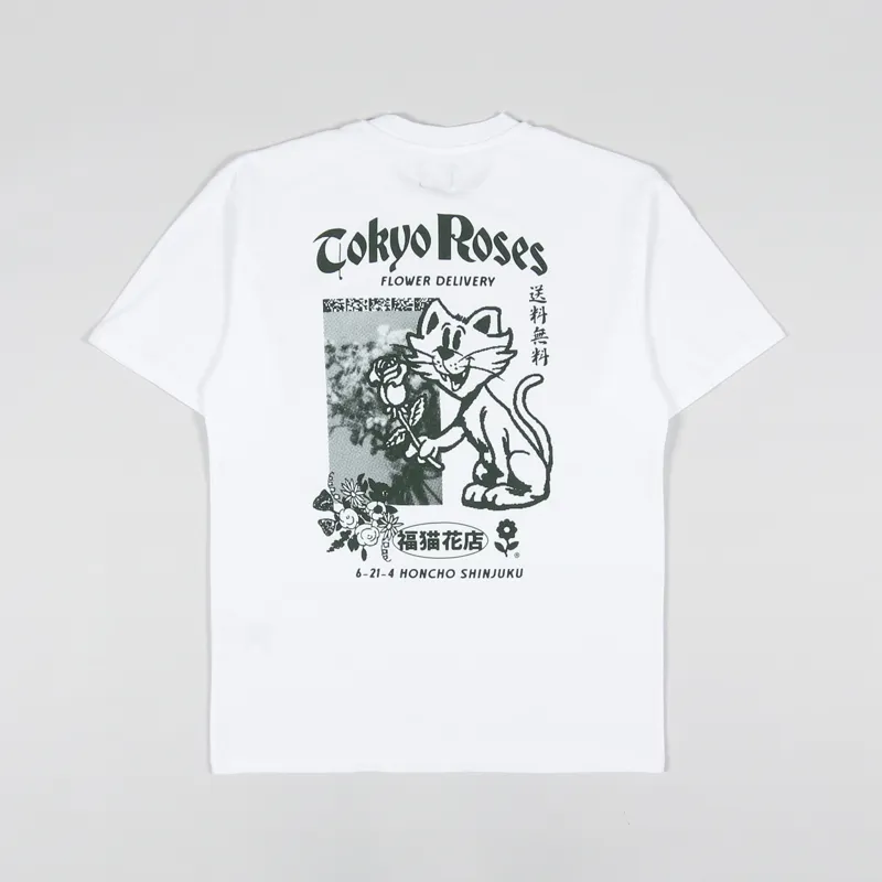 Edwin Tokyo Roses T Shirt White