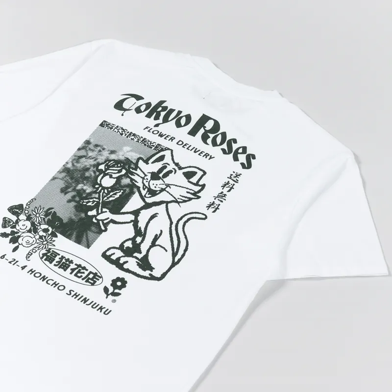 Edwin Tokyo Roses T Shirt White-2