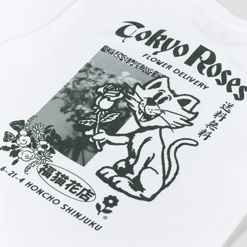 Edwin Tokyo Roses T Shirt White-4