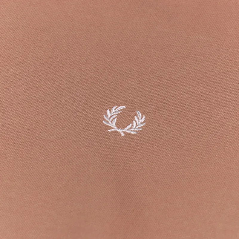 Fred Perry Womens Tipped Sweatshirt Light Rust-7