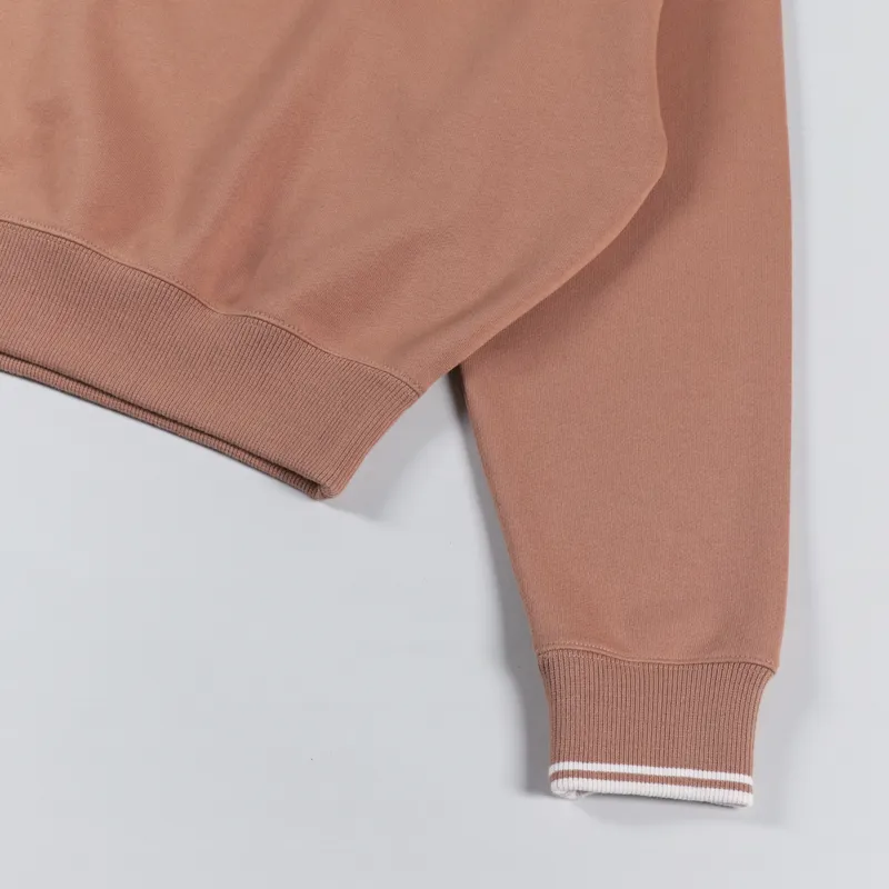 Fred Perry Womens Tipped Sweatshirt Light Rust-8