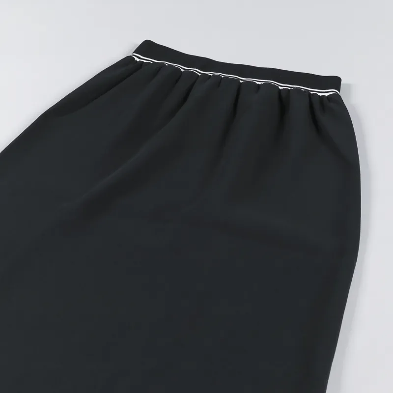 Fred Perry Womens Twin Tipped Polyester Pleated Skirt Black