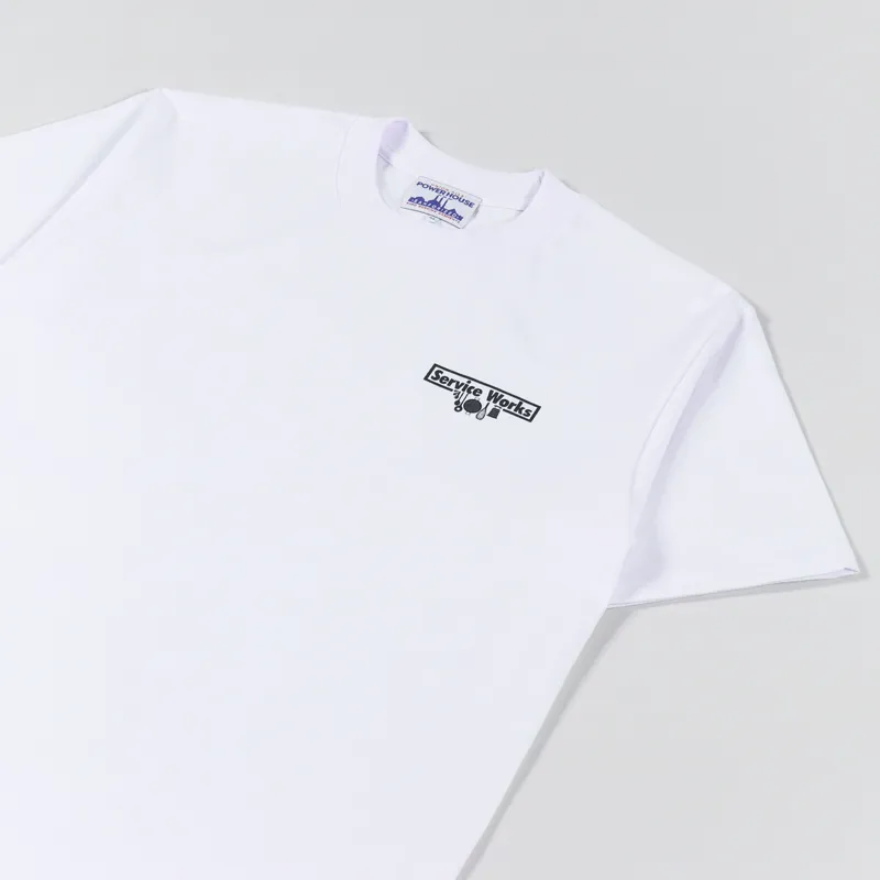 Service Works Trademark T Shirt White-1