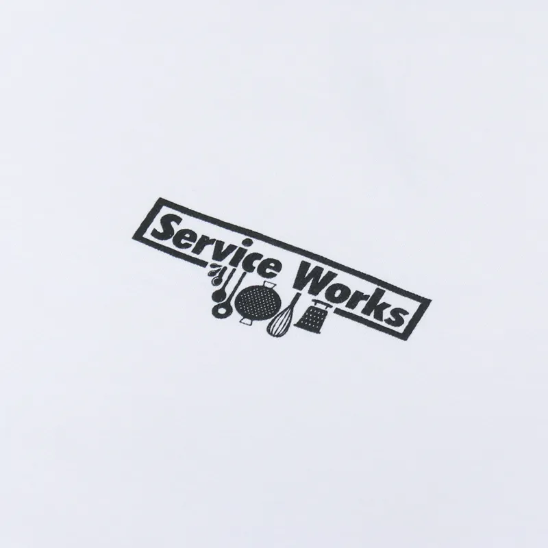 Service Works Trademark T Shirt White-2