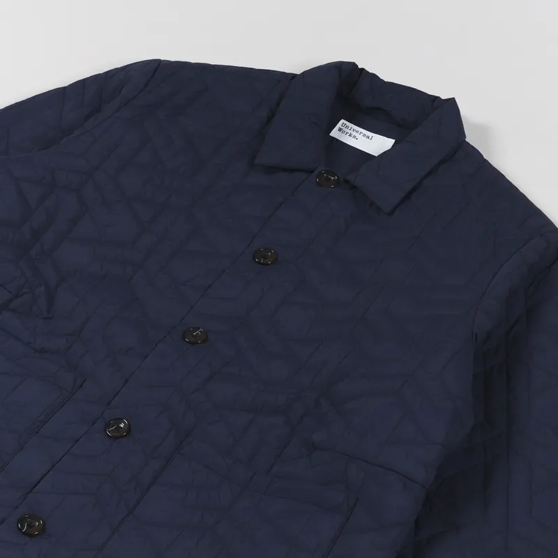 Universal Works Travail Jacket Dark Navy Recycled Nylon-9