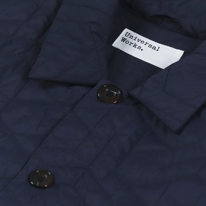 Universal Works Travail Jacket Dark Navy Recycled Nylon-8