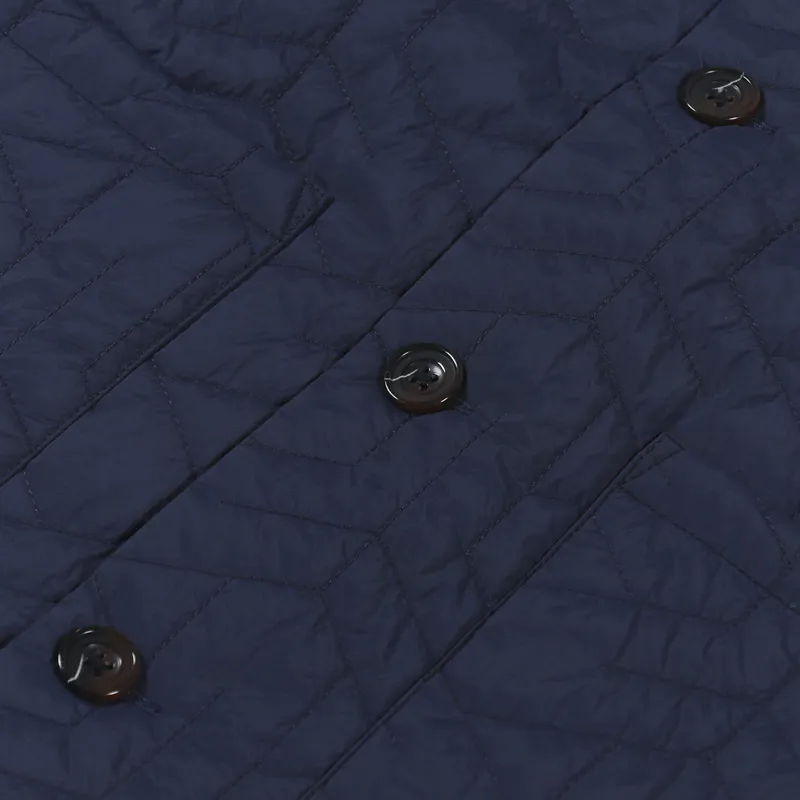 Universal Works Travail Jacket Dark Navy Recycled Nylon-7