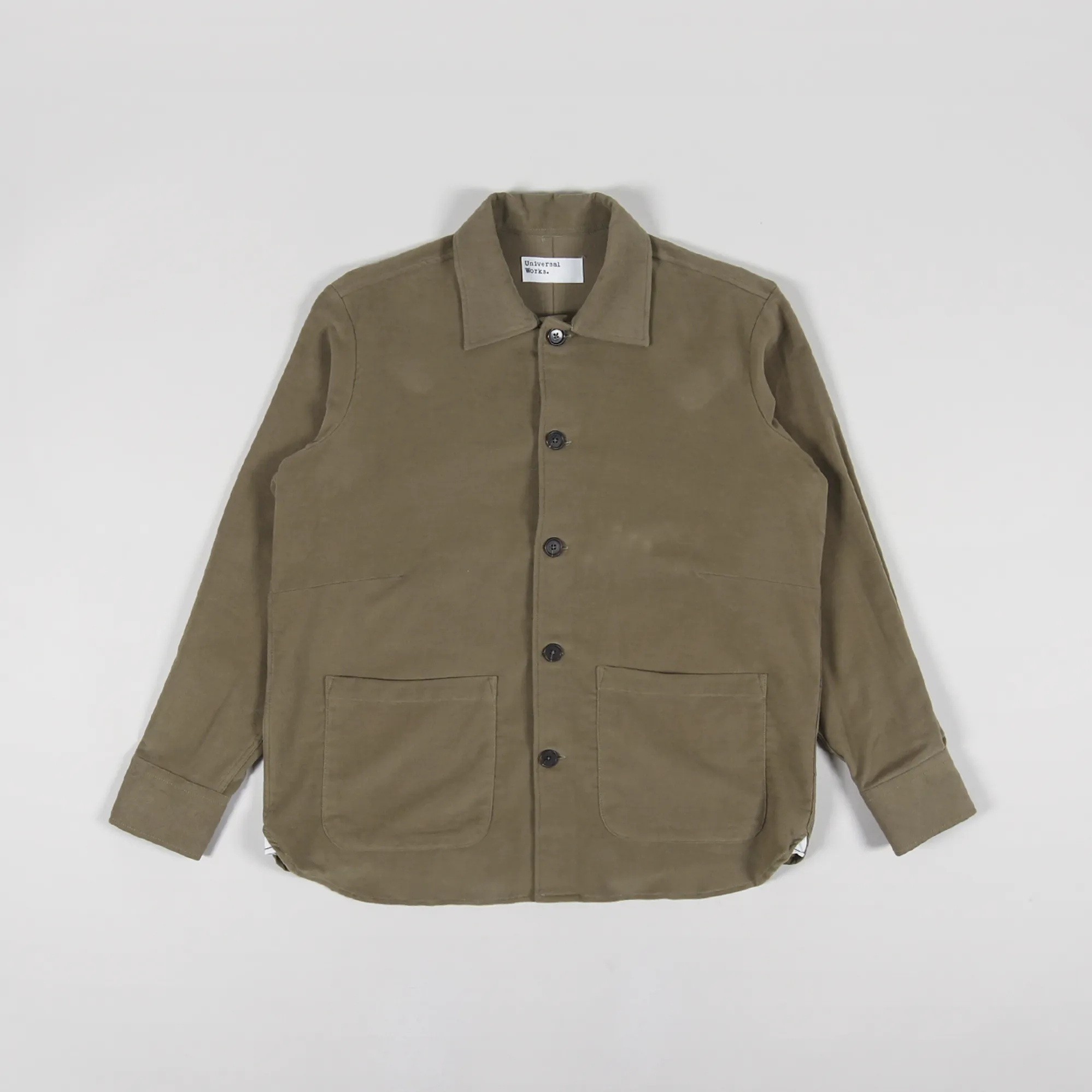 Lovat Color Universal Works Travail Shirt Lovat Green Lightweight Moleskin