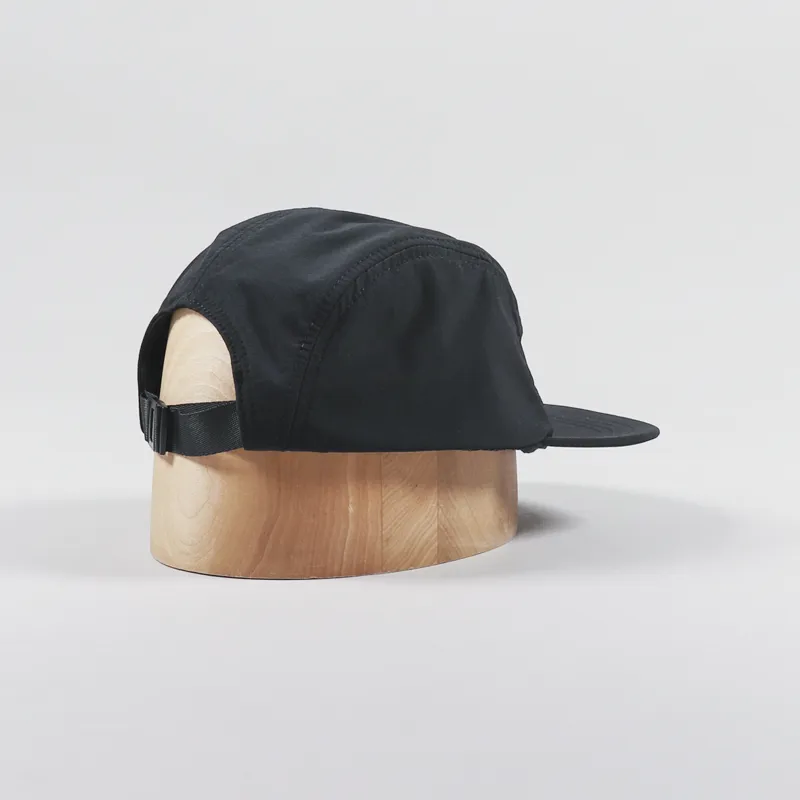 Norse Projects Travel 5 Panel Cap Black-1