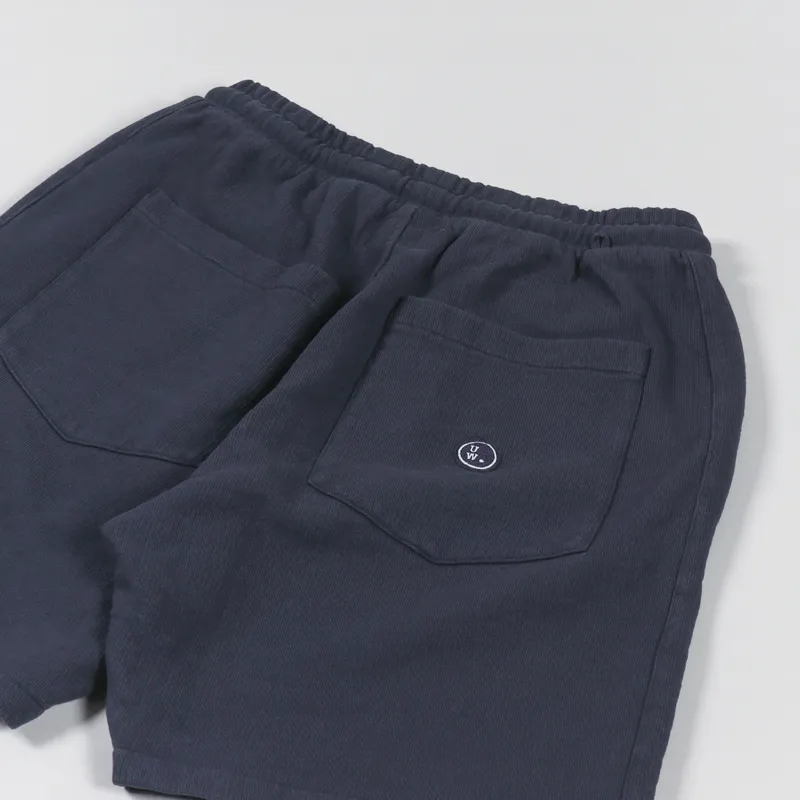 Universal Works Track Short Navy Dry Handle Loopback-3