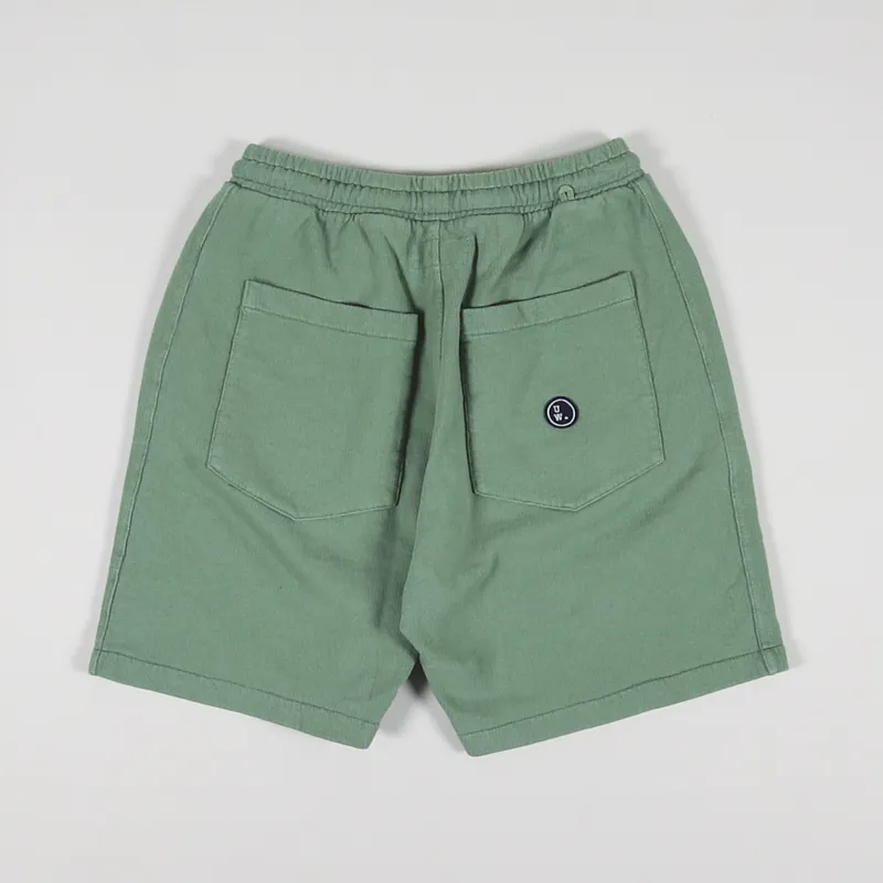 Universal Works Track Short Green Dry Handle Loopback-1