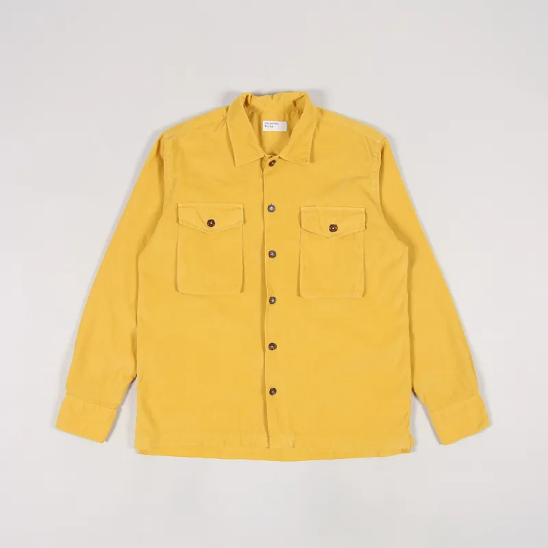 Universal Works Treck Shirt Mustard Super Fine Cord