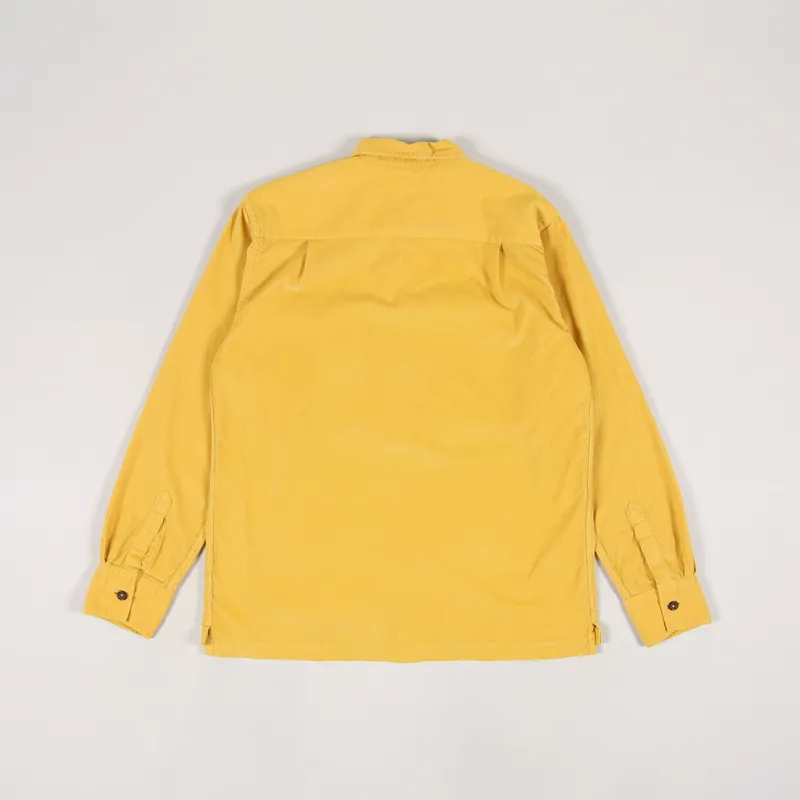 Universal Works Treck Shirt Mustard Super Fine Cord-1