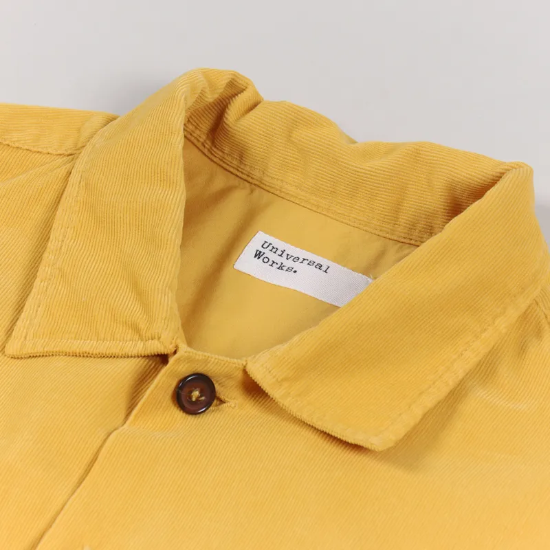Universal Works Treck Shirt Mustard Super Fine Cord-6