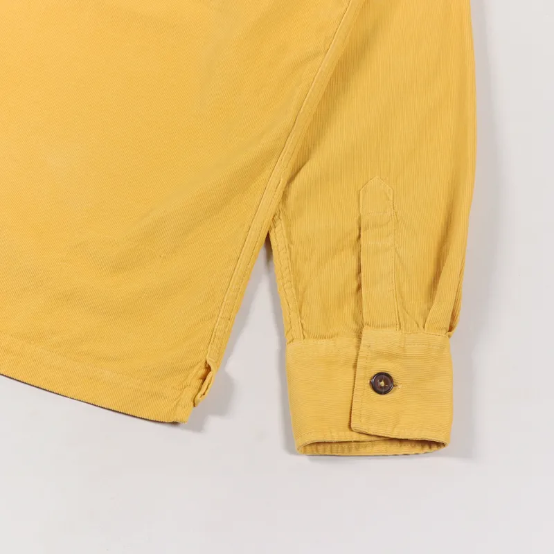 Universal Works Treck Shirt Mustard Super Fine Cord-4