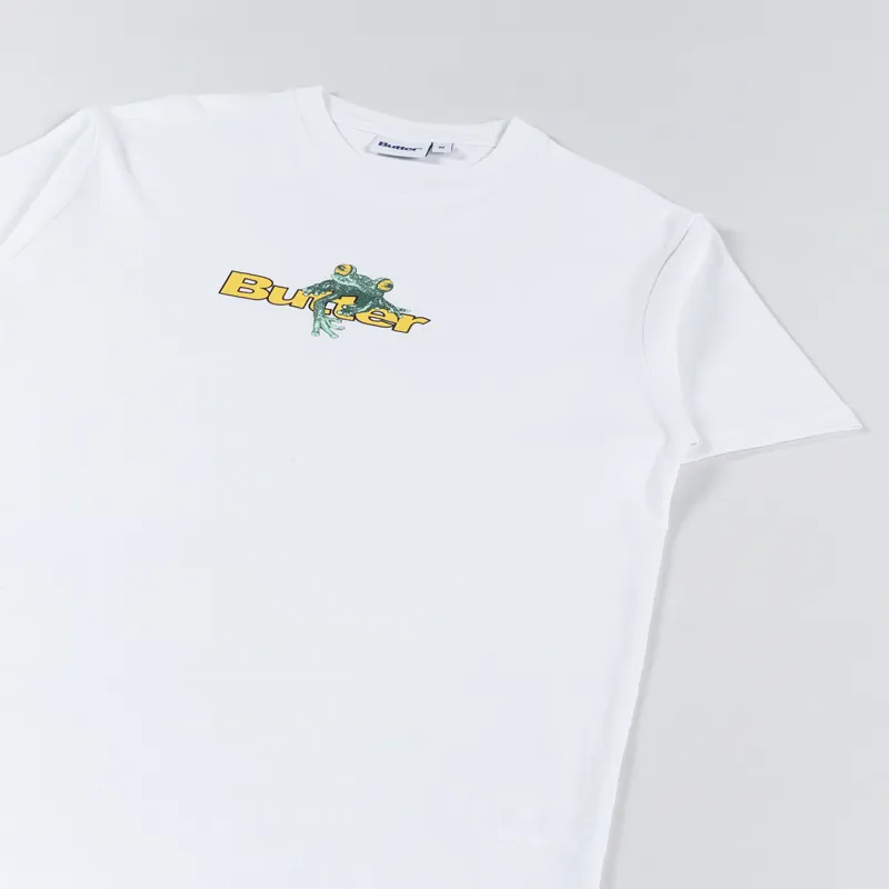 Butter Goods Tree Frog T Shirt White-2