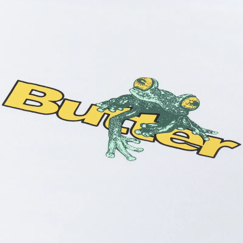 Butter Goods Tree Frog T Shirt White-1