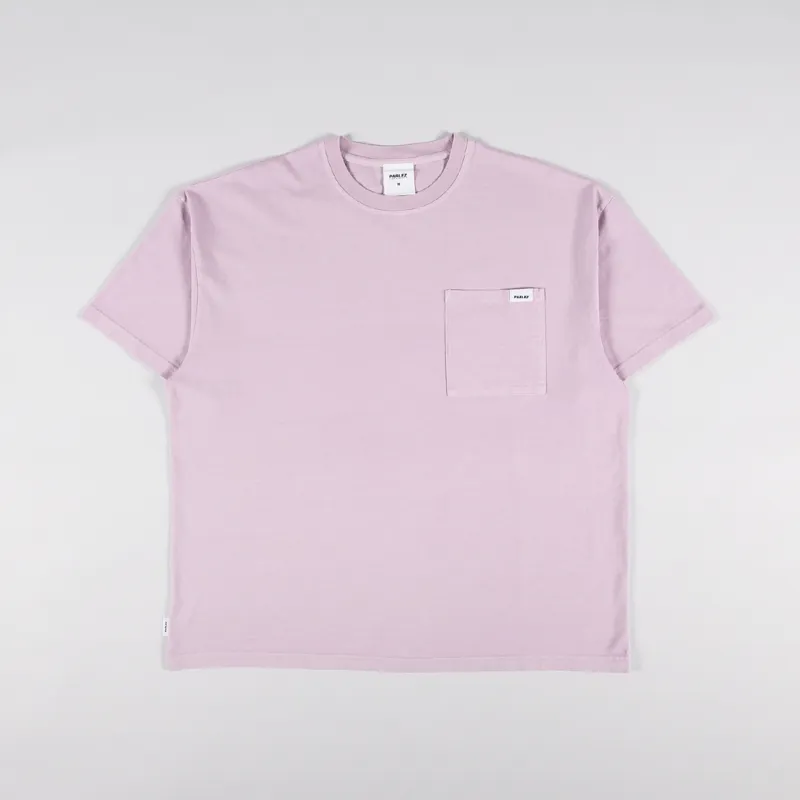 Parlez Trelow Oversized Pigment Pocket T Shirt Lilac Washed