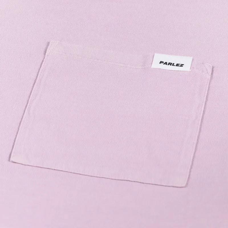 Parlez Trelow Oversized Pigment Pocket T Shirt Lilac Washed-2