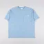 Parlez Trelow Oversized Pigment Pocket T Shirt Sky Blue Washed