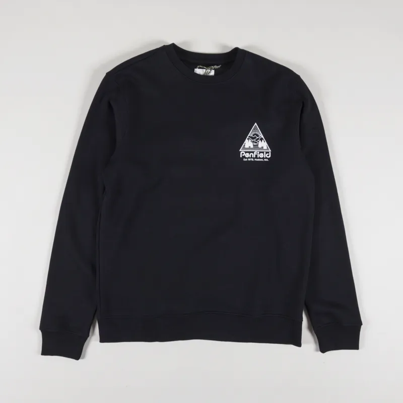 Penfield Triangle Mountain Graphic Sweatshirt Black-1