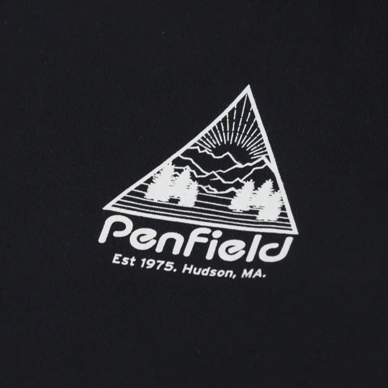 Penfield Triangle Mountain Graphic Sweatshirt Black-2