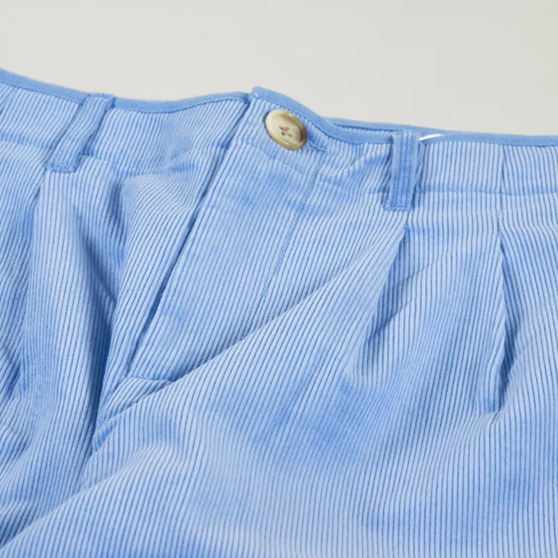Standardtypes Trim Trousers Blue Corduroy-3