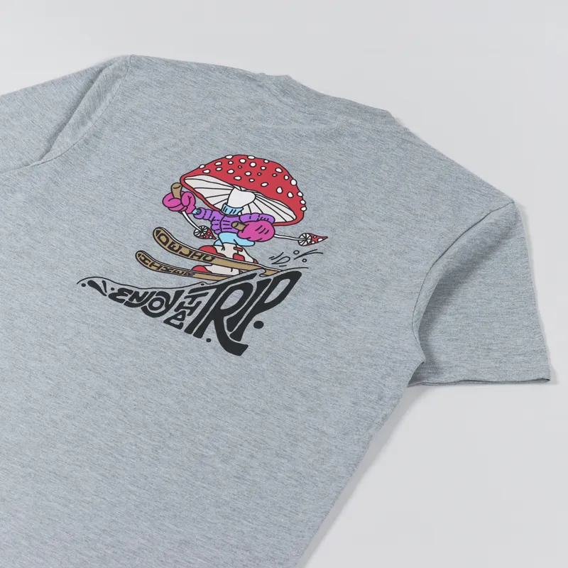 Hikerdelic Trip T Shirt Grey Marl-2