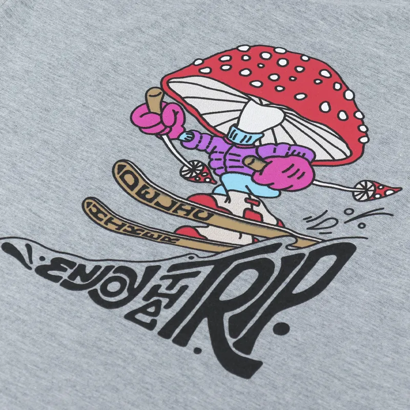 Hikerdelic Trip T Shirt Grey Marl-4