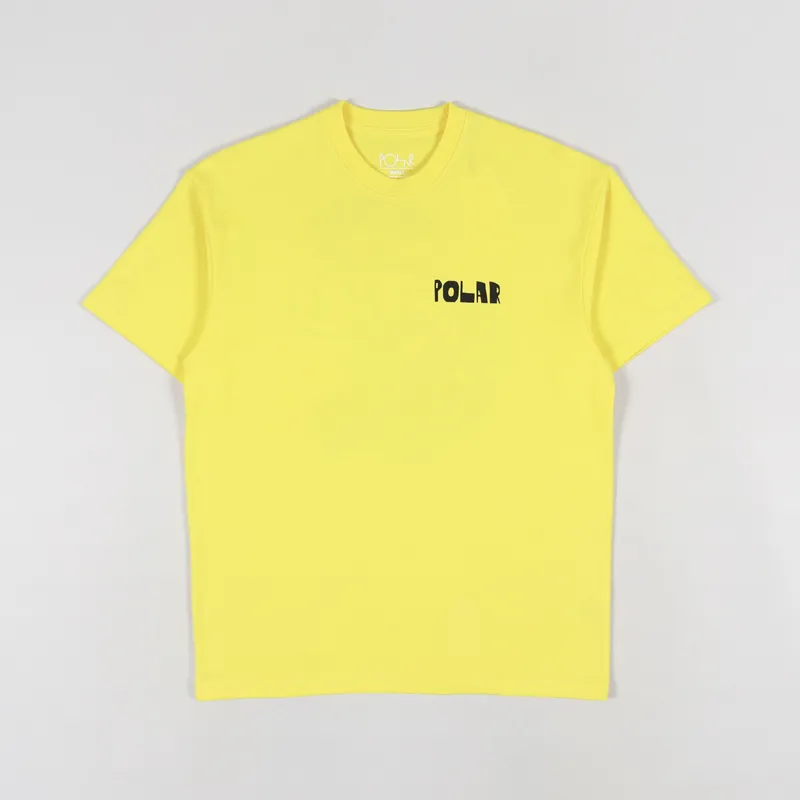 Polar Skate Co. Trippin T Shirt Lemon-1