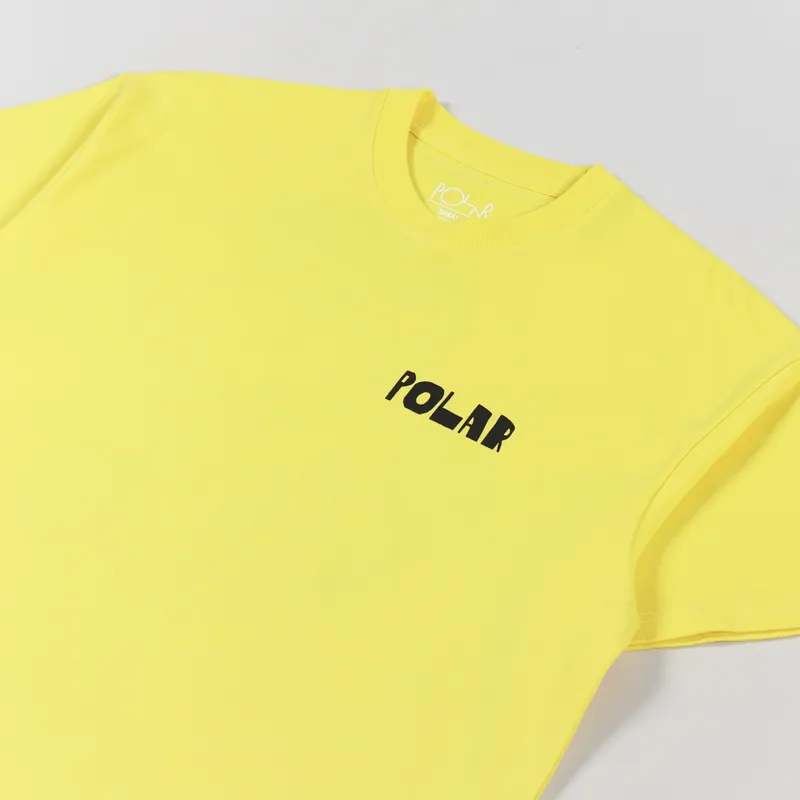 Polar Skate Co. Trippin T Shirt Lemon-3