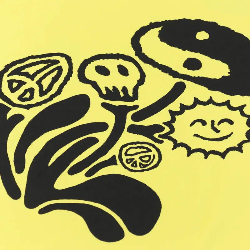 Polar Skate Co. Trippin T Shirt Lemon-4