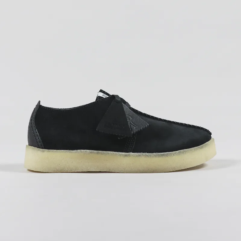 Clarks Originals Trek Cup Shoes Black Suede-4