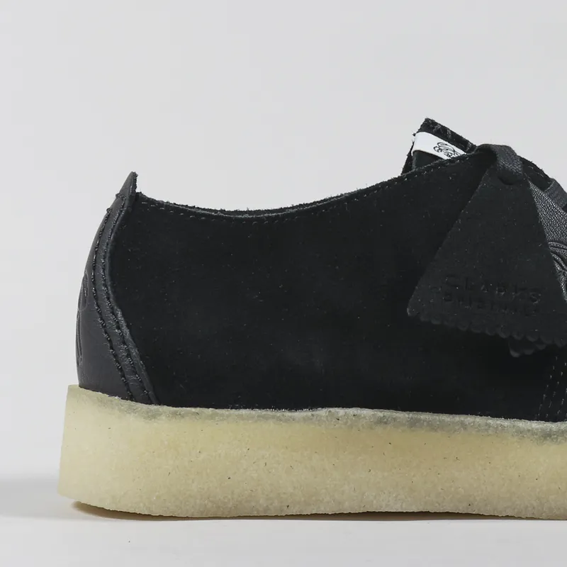 Clarks Originals Trek Cup Shoes Black Suede-5