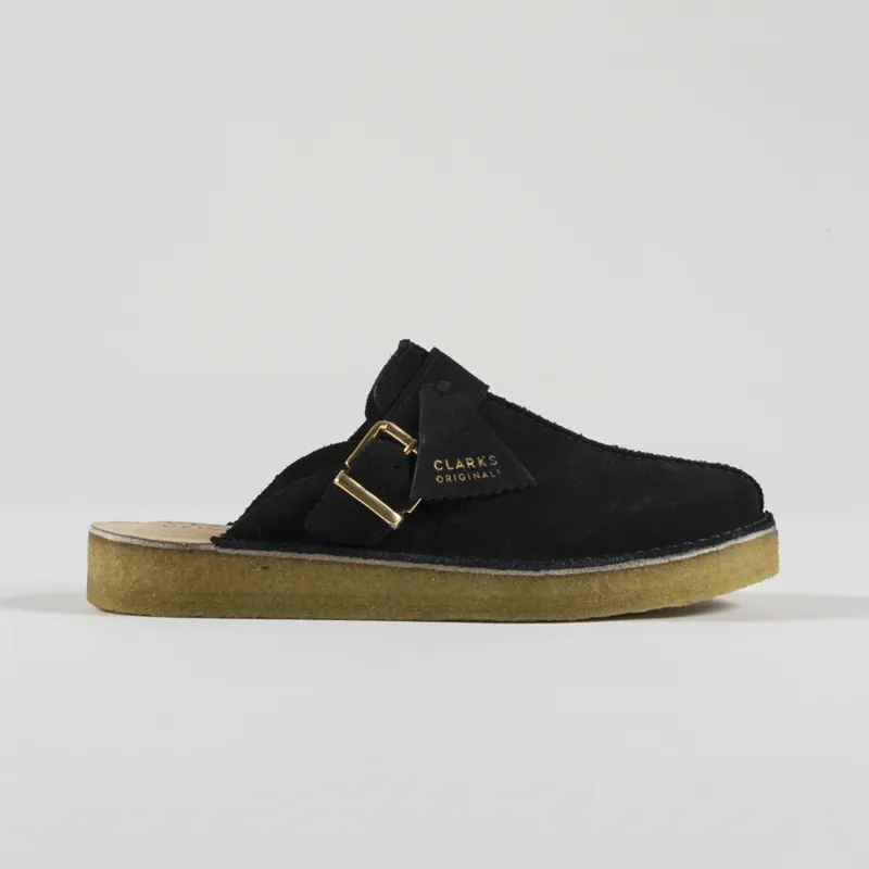 Clarks Originals Trek Mule Black Suede-4