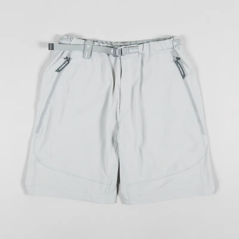 And Wander Mens Outdoor Climbing Trek Shorts Off White