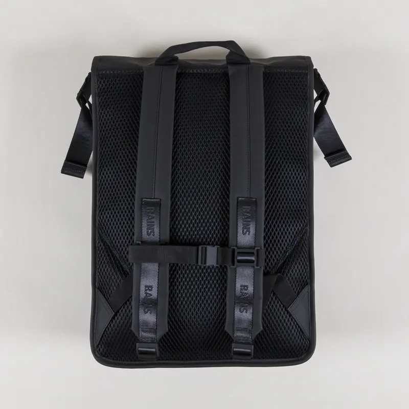 Rains Trail Rolltop Backpack Black-1