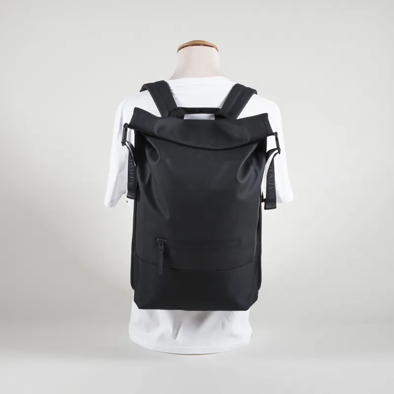 Rains Trail Rolltop Backpack Black-2