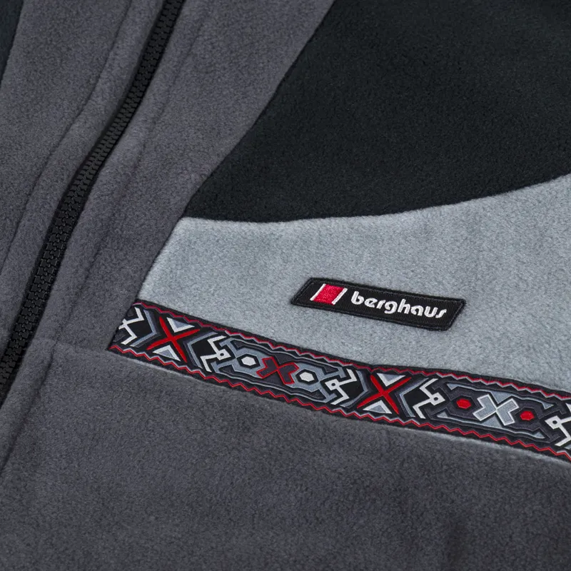 Berghaus Tramantana 91 Fleece Jacket Jet Black Grey Pinstripe-8