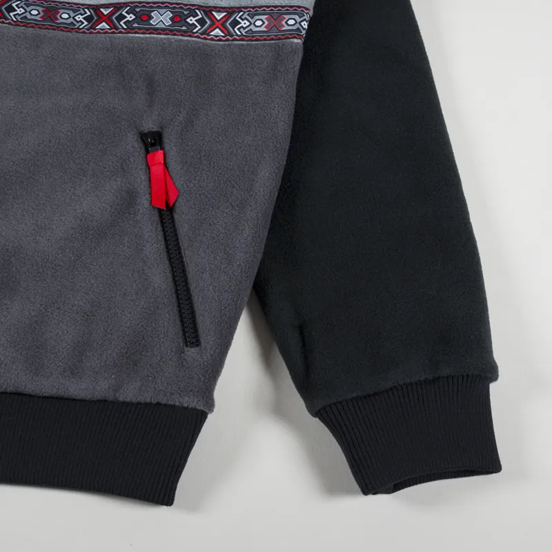 Berghaus Tramantana 91 Fleece Jacket Jet Black Grey Pinstripe-7