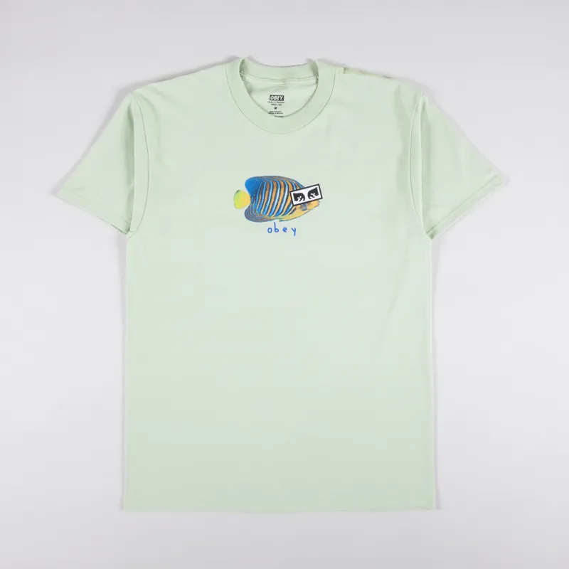 Obey Tropical Fish T Shirt Cucumber