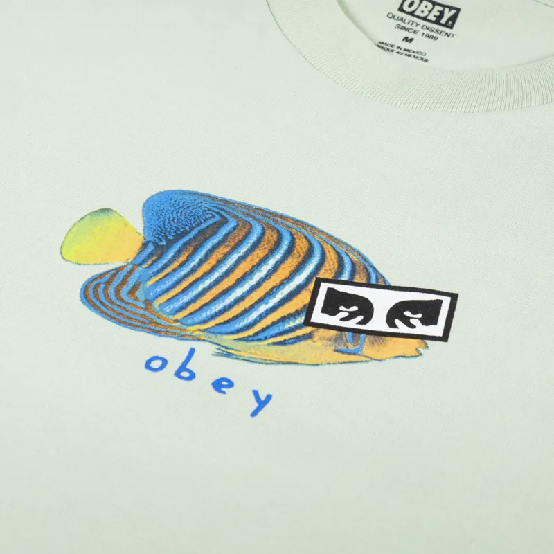 Obey Tropical Fish T Shirt Cucumber-1