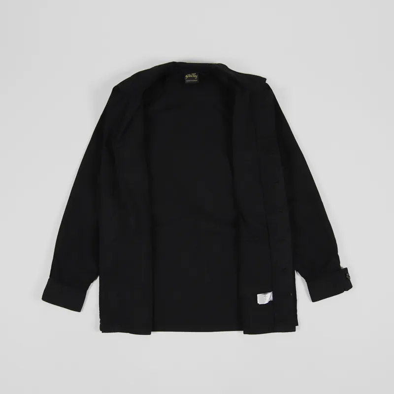 Stan Ray Tropical Jacket Black Poplin-1