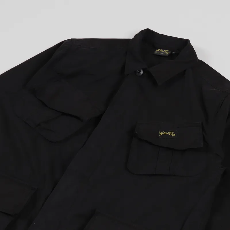 Stan Ray Tropical Jacket Black Poplin-3