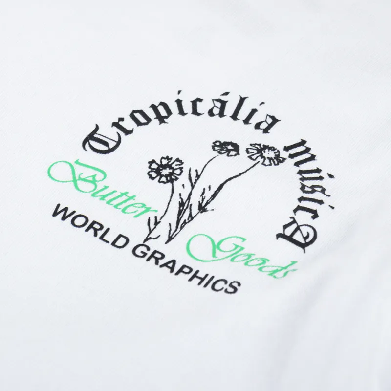 Butter Goods Tropicalia T Shirt White-2