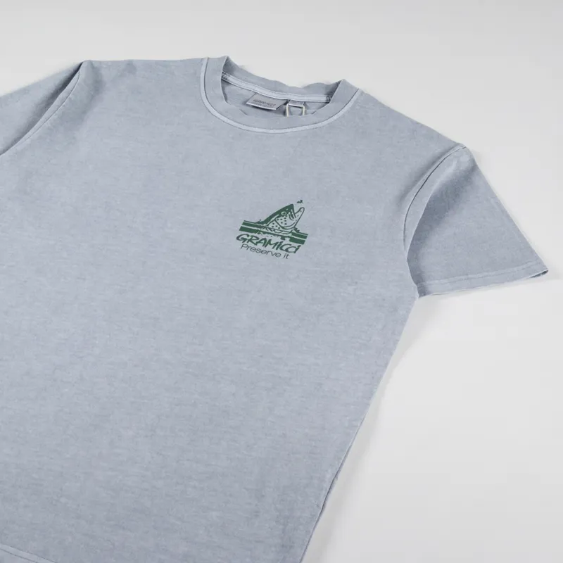 Gramicci Trout T Shirt Smoky Slate Pigment-3