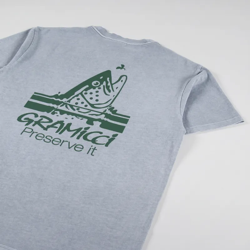 Gramicci Trout T Shirt Smoky Slate Pigment-2