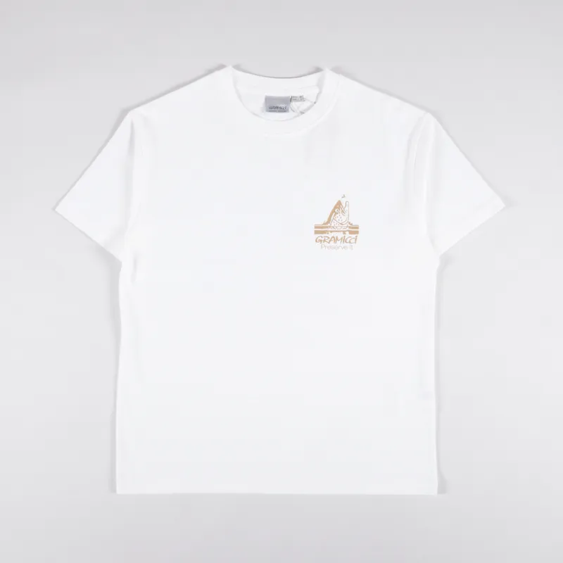 Gramicci Trout T Shirt White-1