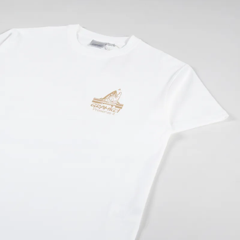 Gramicci Trout T Shirt White-3